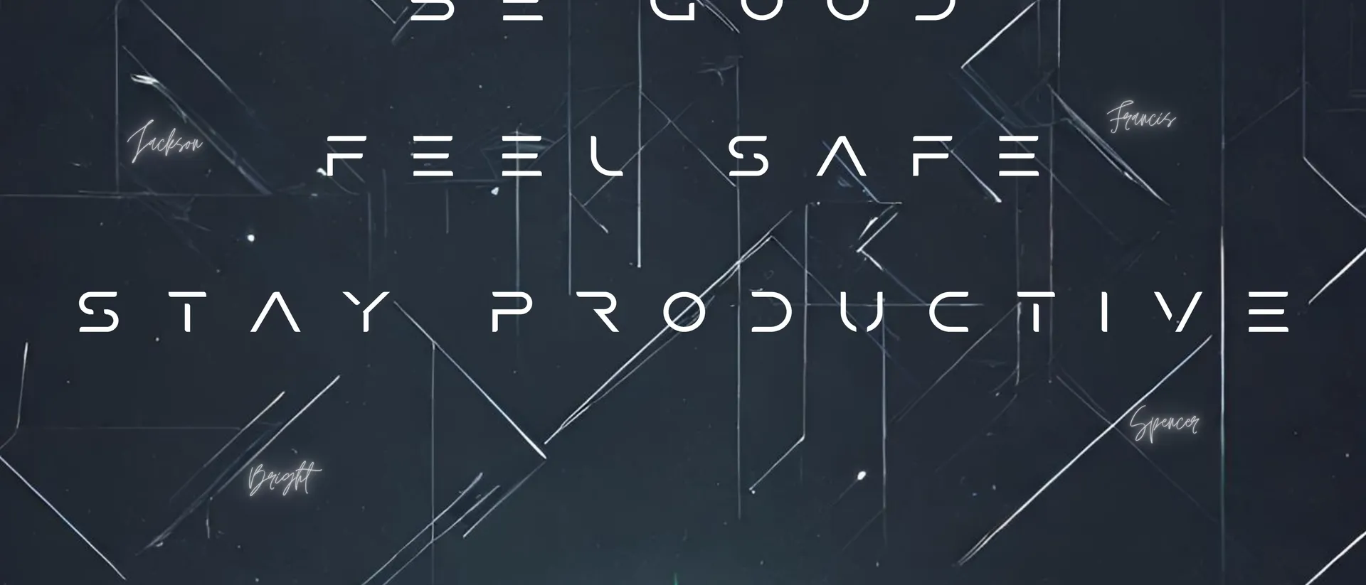 Filmplakat zu „4 Profiles“: der Titel in leuchtend grüner Neon-Schrift vor dunklem, futuristischem Hintergrund, darunter die Zeilen „Be Good, Feel Safe, Stay Productive“ sowie der Hinweis auf den Kinostart im Sommer als dystopischer Sci-Fi-Desktop-Film